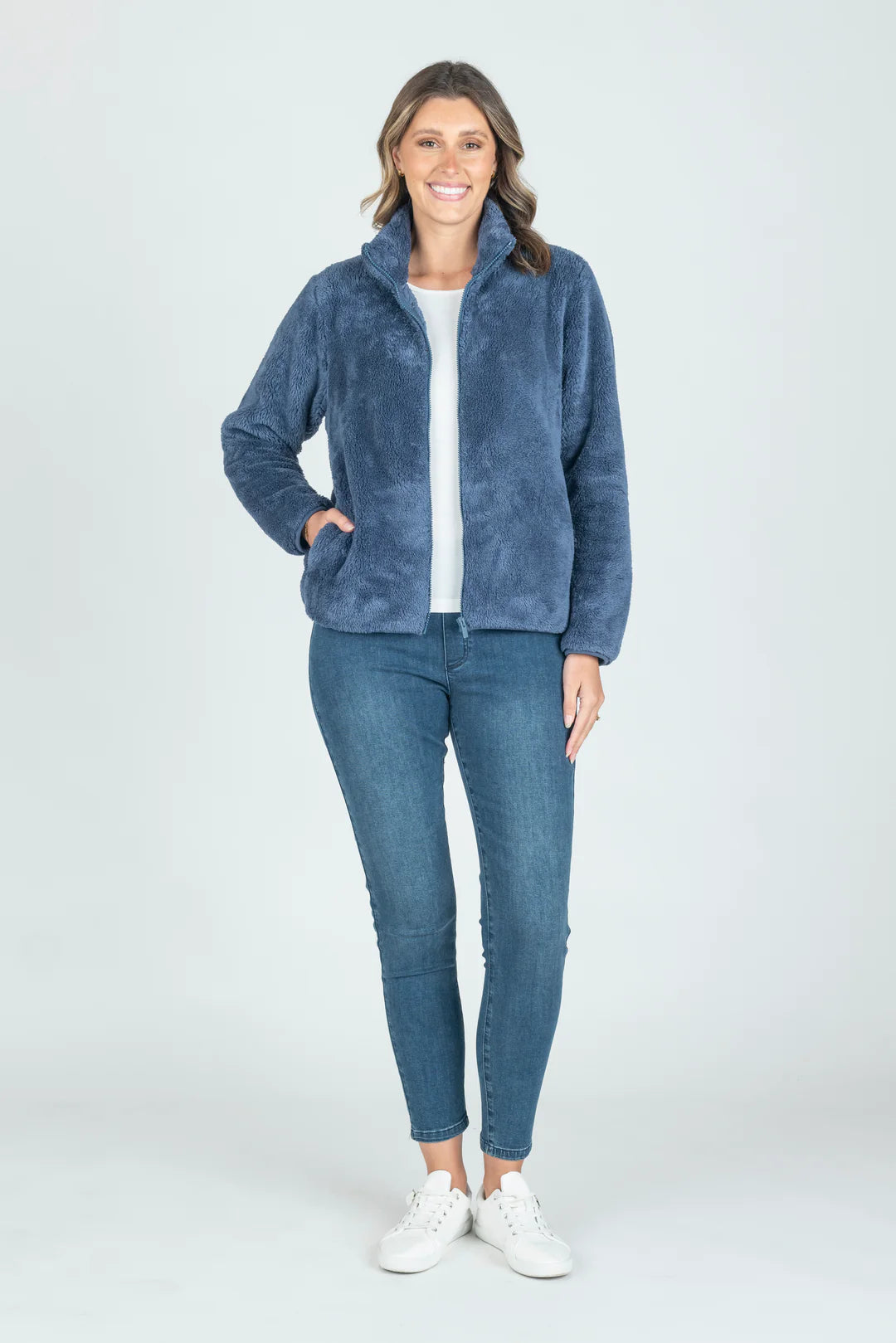 RENOMA- Fluffy Zip Up Jacket