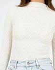 ALL ABOUT EVE- Arwen White Knit Top
