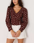 MINK PINK - Cedar Spot Corset Blouse