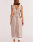 STAPLE THE LABEL-  Soleil Midi Dress.  Beige