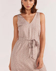 STAPLE THE LABEL-  Soleil Midi Dress.  Beige