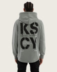 KISS CHACEY - Reverence Dual Curved Hoodie - Pigment Neutral Grey