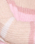Cartel and Willow Kai Knit Sweater - Khaki  Pink Stripe