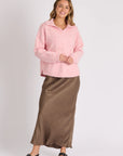 ELLIS & DEWEY - Collared Jumper - Pink
