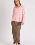 ELLIS & DEWEY - Collared Jumper - Pink
