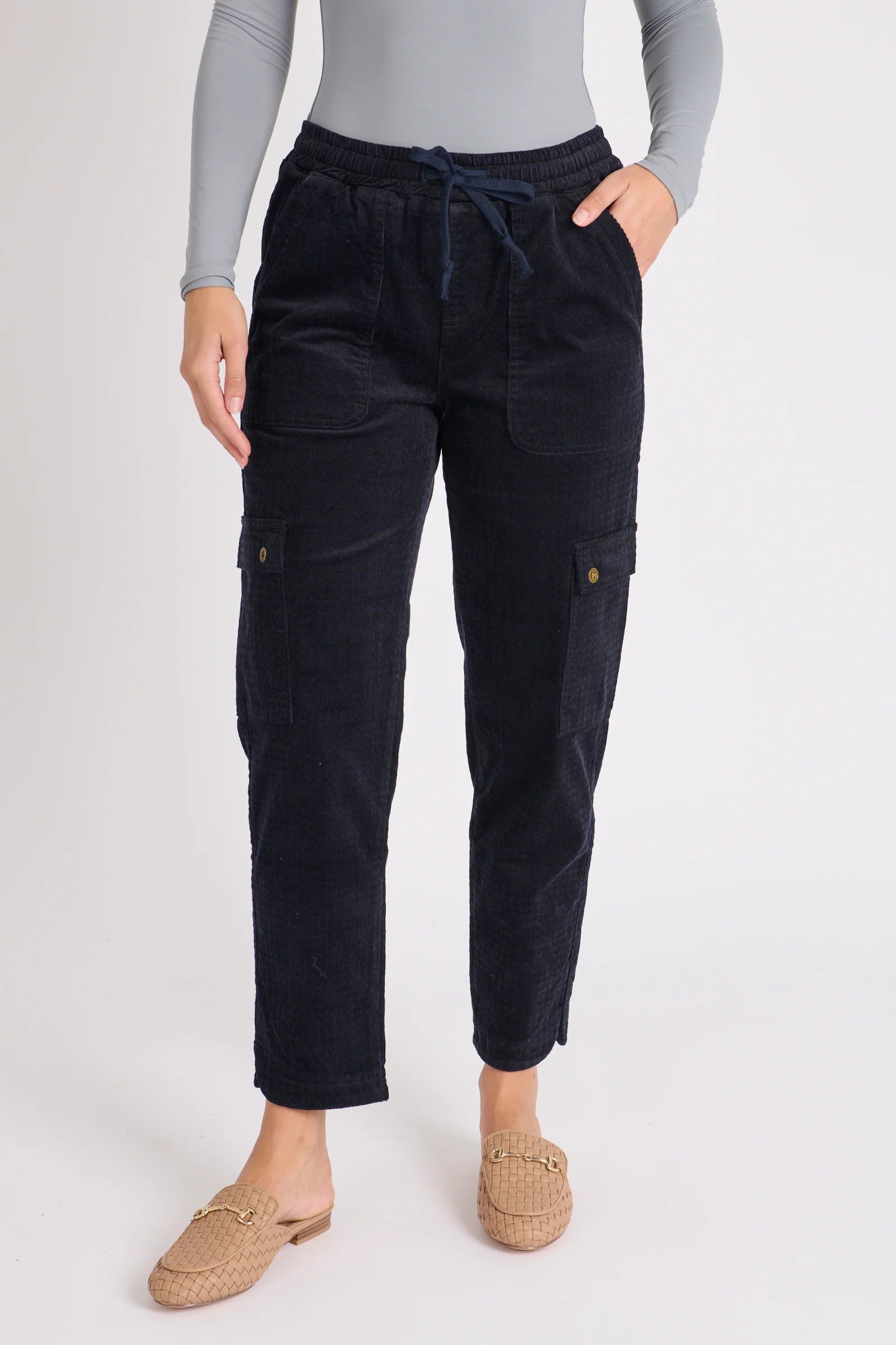 ELLIS AND DEWEY-  Cargo Jogger - Navy Check