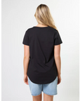STELLA AND GEMMA - Classic Tee. Black True Icon Stripe