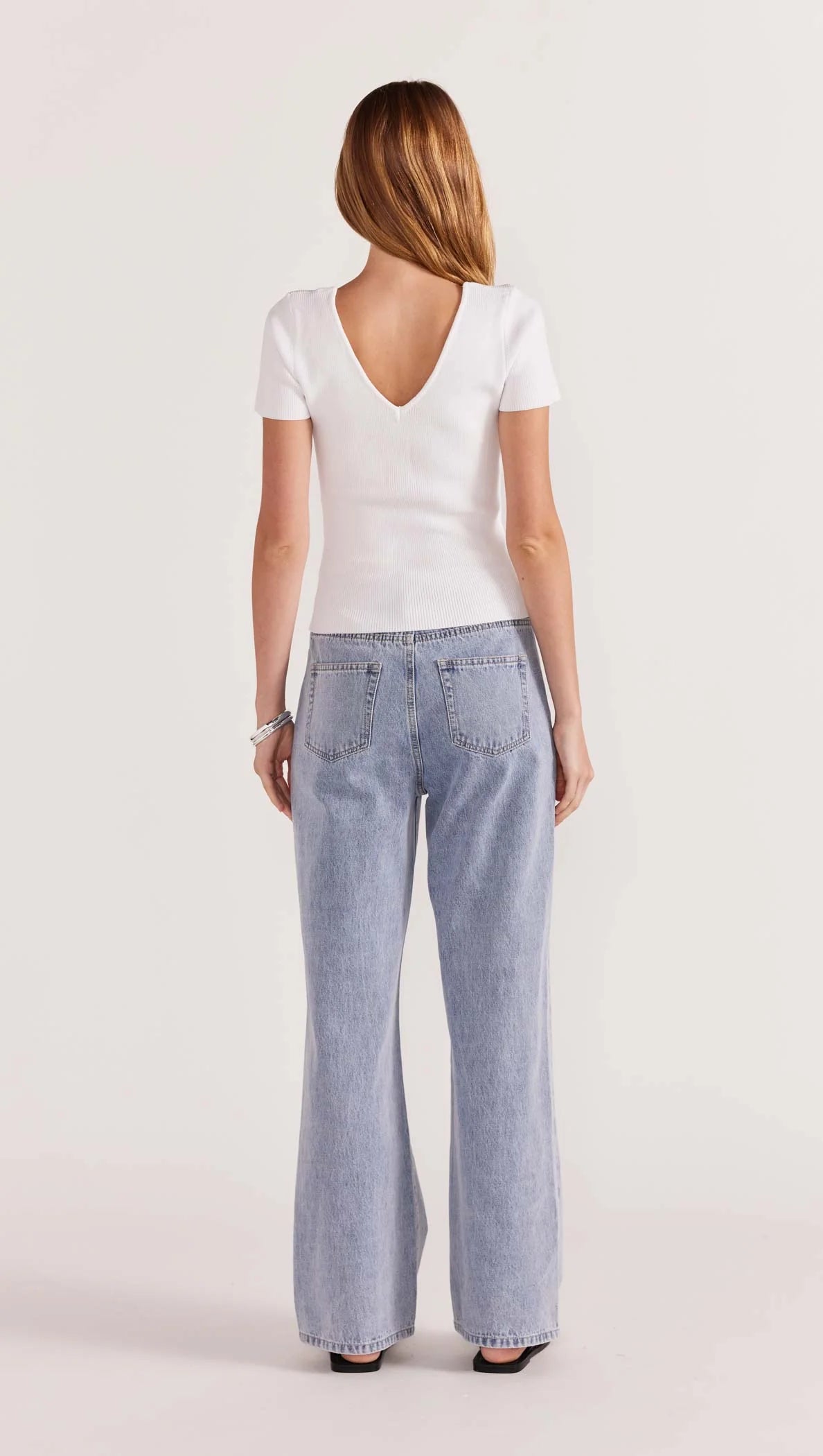 STAPLE THE LABEL-   Jude Knit Tee. Creamy White