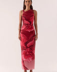 SOVERE - Florence Dress. Raspberry
