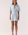 SOVRE - Atlas Mini Dress. Vista Blue