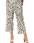 GORDON SMITH-  Animal Print Urban Pant. Linen