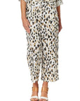GORDON SMITH-  Animal Print Urban Pant. Linen