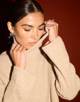 STAPLE THE LABEL - Sabine Roll Neck Jumper - Natural Marle