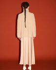 STAPLE THE LABEL - Sabine Roll Neck Jumper - Natural Marle