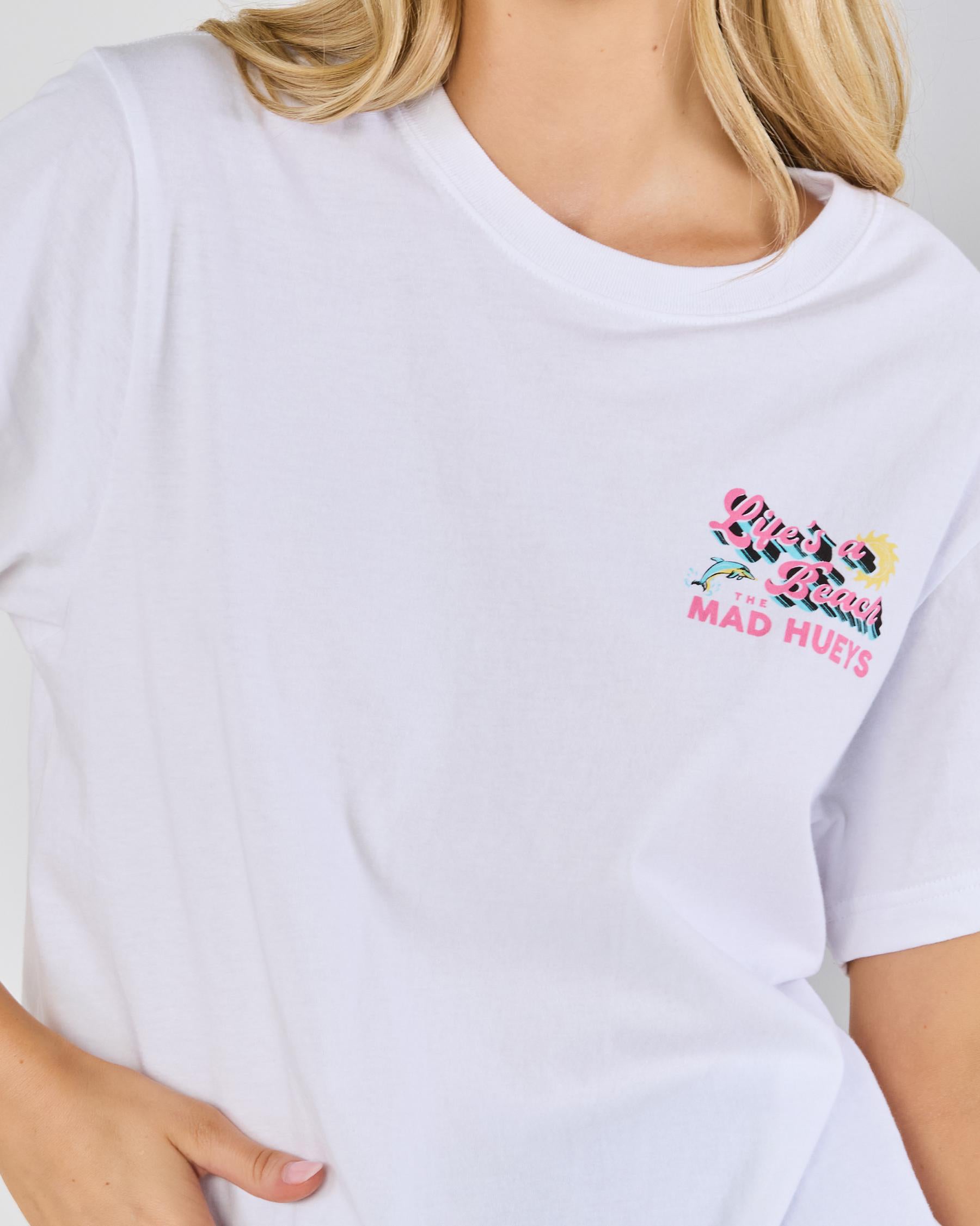 MAD HUEYS- Life's a Beach Tee
