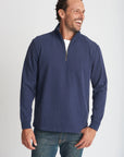 GOONDIWINDI COTTON-  100% Cotton Mens Zip Rugby - Navy