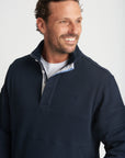 GOONDIWINDI COTTON- Mens Cotton Block Stripe Rugby - Navy/Navy