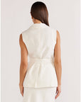 STAPLE THE LABEL-  Women's Mira Sleeveless Blazer - White
