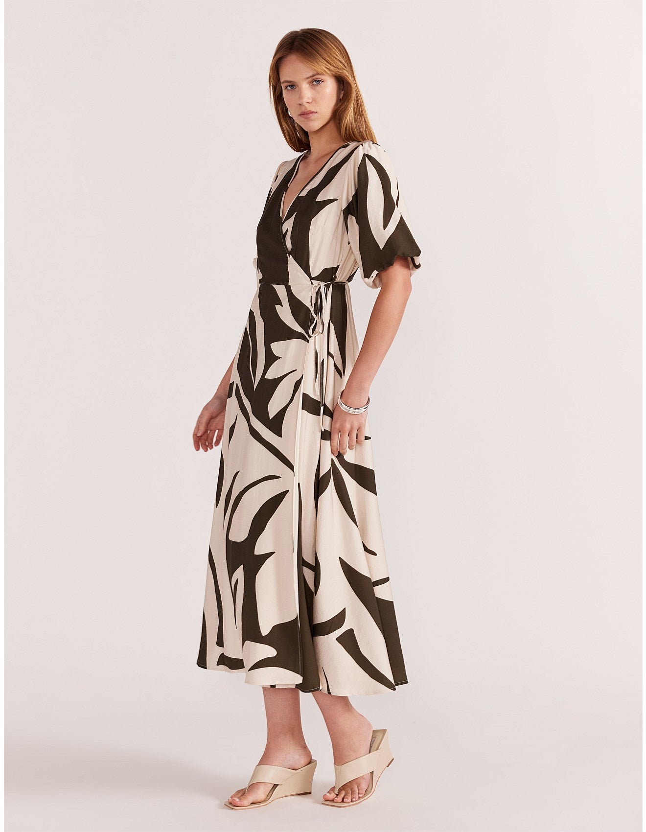 STAPLE THE LABEL-   Acacia Wrap Midi Dress