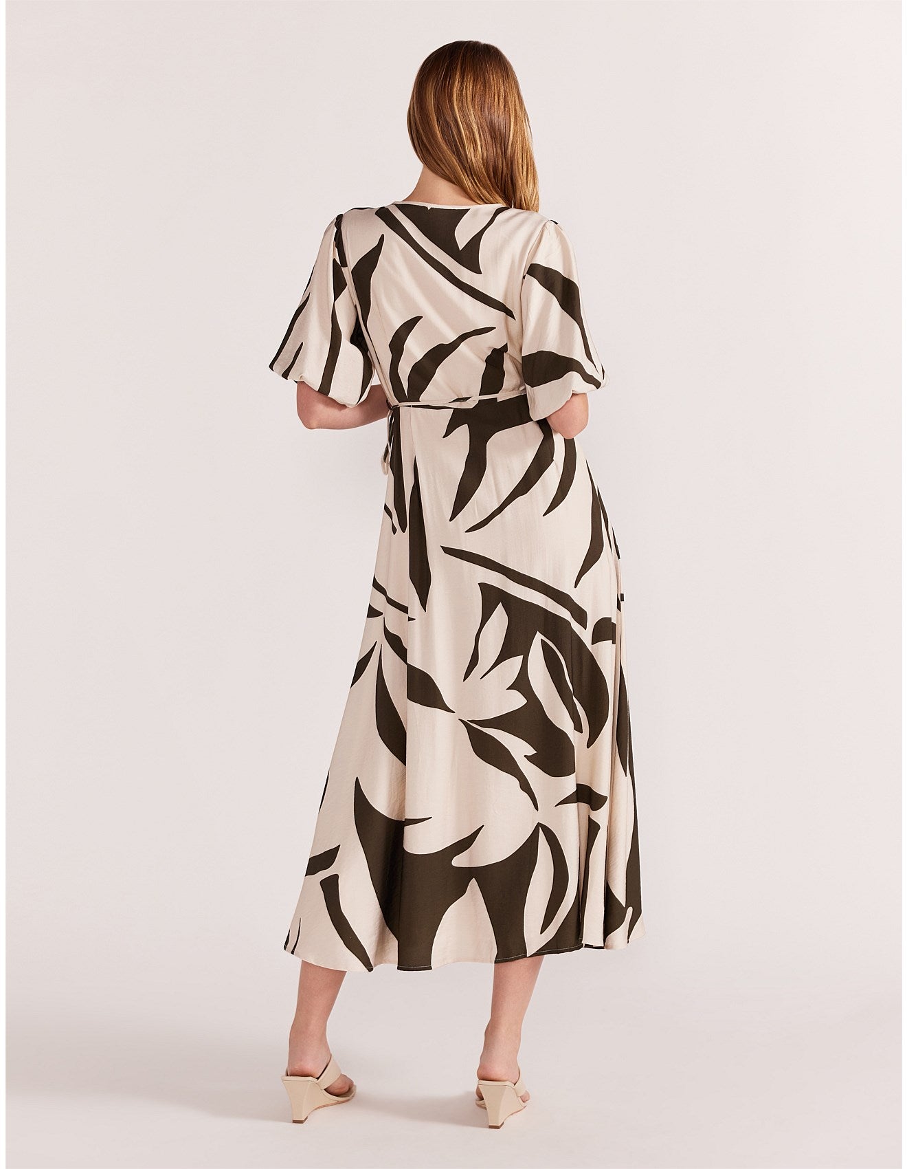 STAPLE THE LABEL-   Acacia Wrap Midi Dress