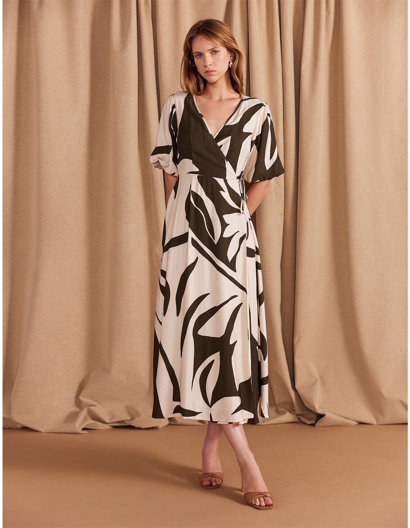 STAPLE THE LABEL-   Acacia Wrap Midi Dress