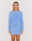 MINK PINK - Elidi Knit Top - Powder Blue