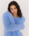 MINK PINK - Elidi Knit Top - Powder Blue