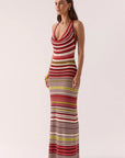 SOVRE - Pandora Knit Dress. Stripe
