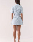 SOVRE - Atlas Mini Dress. Vista Blue