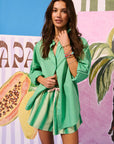 CARTEL & WILLOW - Cove Shirt - Emerald