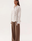 SOVERE - Blume Shirt - Chalk