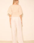 MON RENN - Venture Knit Top. Cream