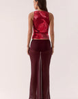 SOVRE - Florence Top. Raspberry