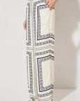 MON RENN - Serafina Pant Cream Base Navy