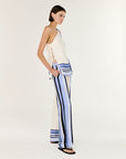 STAPLE THE LABEL - Stripe Relaxed Wide-Leg Low Rise Pants