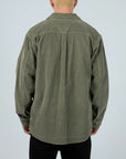 SILENT THEORY- Cord Overshirt -  Khaki