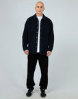 SILENT THEORY - Cord OverShirt  Navy