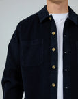 SILENT THEORY - Cord OverShirt  Navy