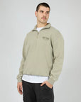 SILENT THEORY-  Khaki 1/4 Zip Sweater Khaki