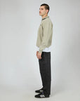 SILENT THEORY-  Khaki 1/4 Zip Sweater Khaki