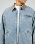 SILENT THEORY - Barn Jacket Bleached Blue