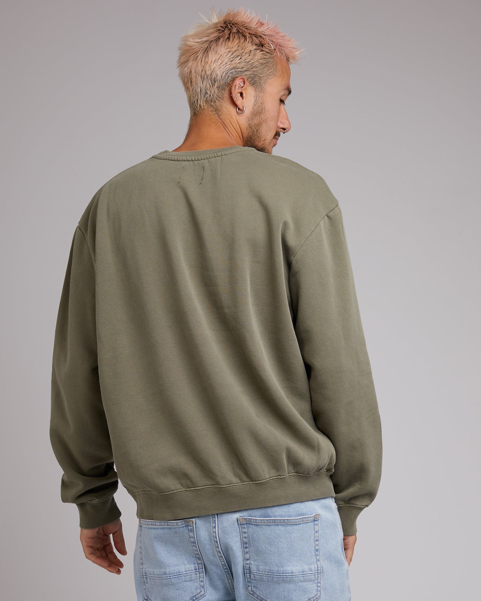 SILENT THEORY BOX CREW Khaki and Charcoal