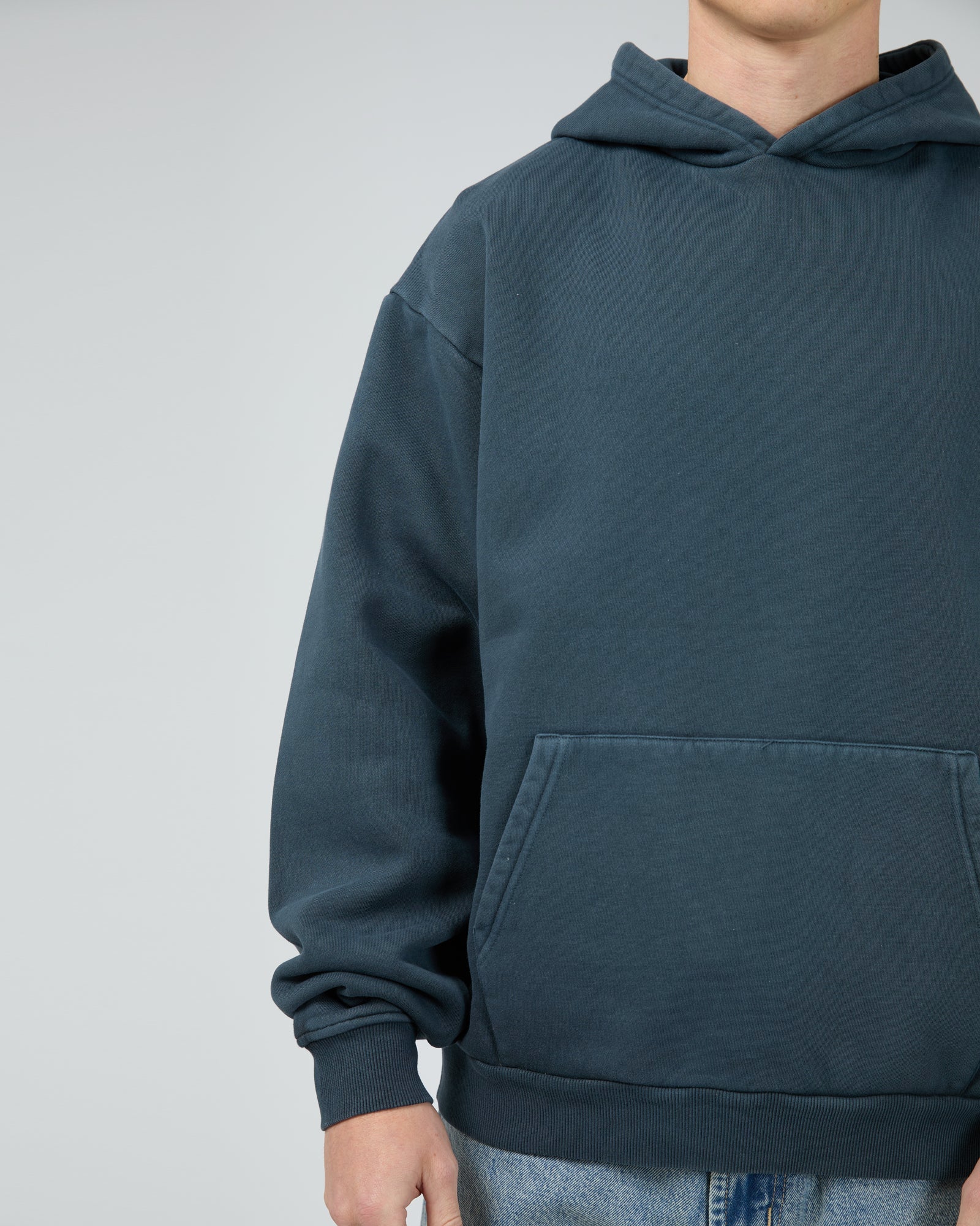 SILENT THEORY BOX HOODIE Navy/ GREY MARLE