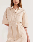 STAPLE THE LABEL-  Ines Denim Minis Shirtdress
