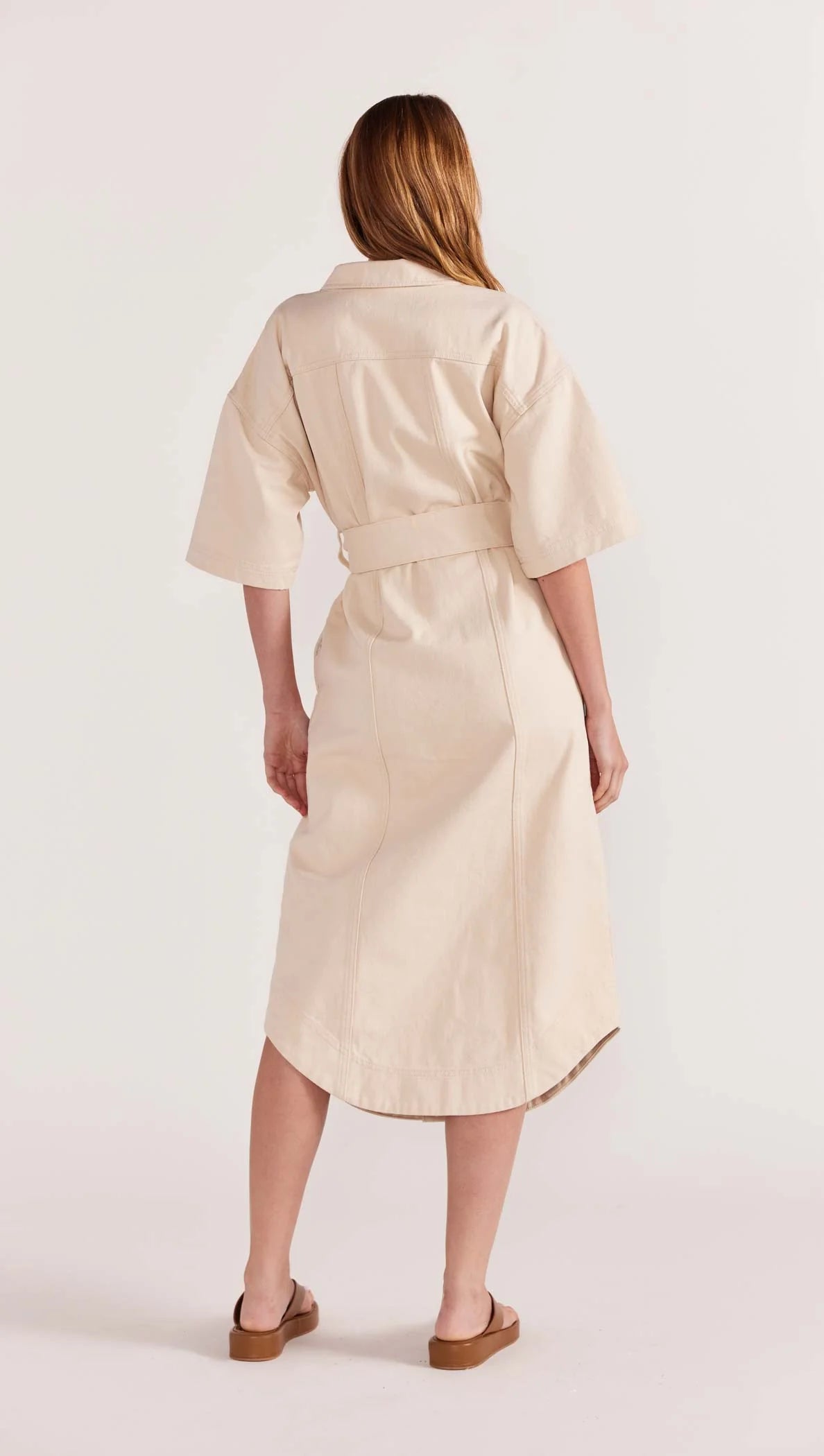 STAPLE THE LABEL-  Ines Denim Minis Shirtdress