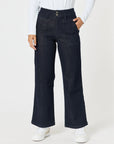 GORDON SMITH  Hudson High Rise Wide Leg Jean-Dark Denim