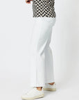 THREADZ- Georgia Wide Leg White Jeans
