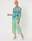 GORDON SMITH- Lara Linen Wide Leg Pant- Mint