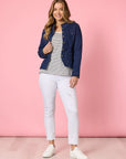 THREADZ - Maggie Denim Jacket - Dark Denim