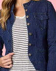 THREADZ - Maggie Denim Jacket - Dark Denim